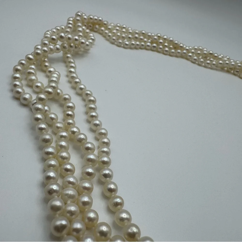 Honora Long Pearl Necklace - Picture 3 of 4